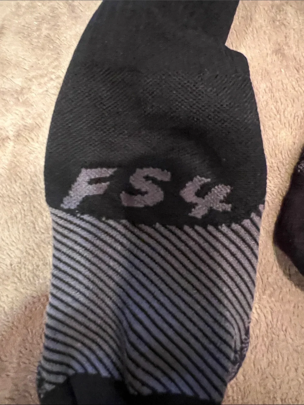 OS1ST Athletic Compression below the knee Socks - Black & Gray
